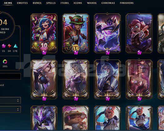 YÜKSEK ELO 404 SKİN TR LOL HESABI