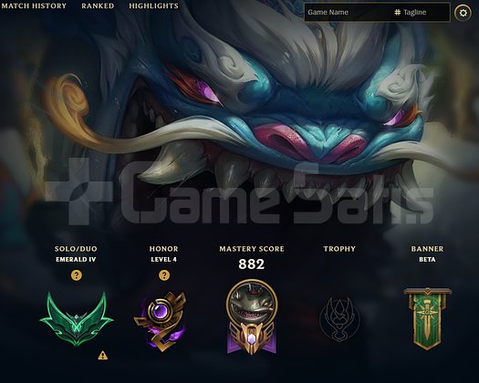YÜKSEK ELO 404 SKİN TR LOL HESABI