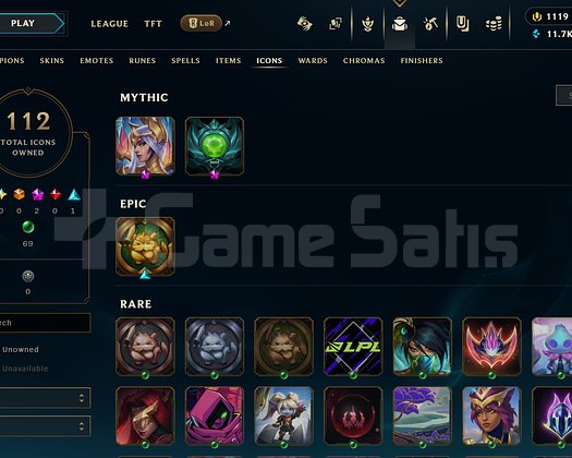 WEST ZÜMRÜT4 - 67 SKIN - 132 ŞAMP -1.1K RP - UCUZ
