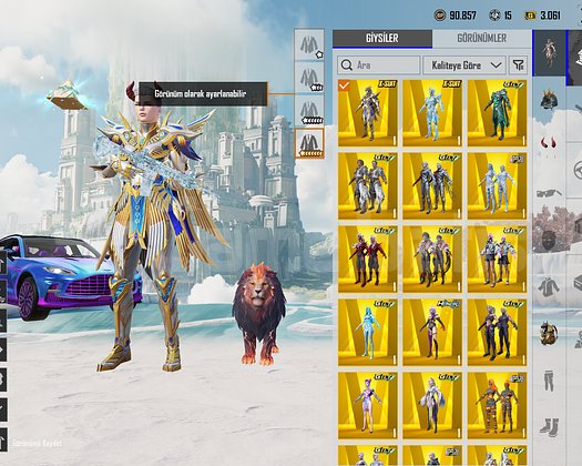 PUBG mobile satılık hesap