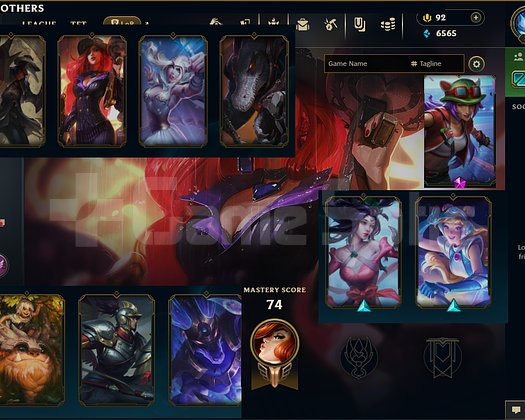 EUW 30 LEVEL UNRANKED 12 SKIN HANDMADE