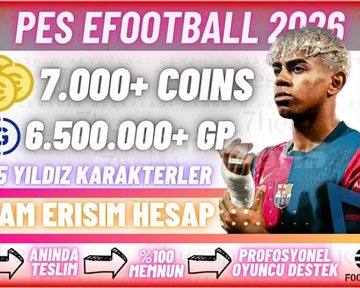 IOS 7000 COIN + 6.5M GP - TAM ERİŞİM HESAP