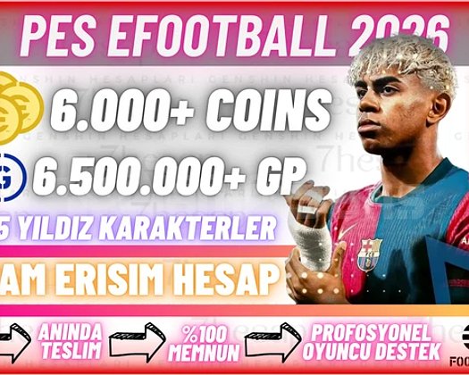 IOS 6000 COIN + 6.5M GP - TAM ERİŞİM HESAP