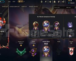 EUW lol hesabı 550 skin emek hesabı