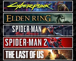 Cyberpunk + Elden + Miles + Spider 2 + TLOU1