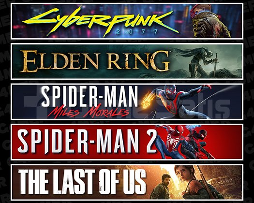 Cyberpunk + Elden + Miles + Spider 2 + TLOU1