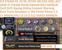 11 MADALYALI 12 LV 2.512 SAATLİ ETS 2 The Forest P