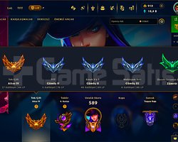 LoL 377 Lv 147 Kostüm + Valorant Skinli