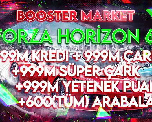 999M CR +999M Çark +999M Yetenk +600 Araba FH6