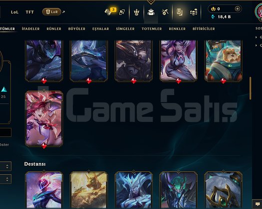 299 LEVEL / 69 SKİN / 147 HERO +MAİL +14K SATIŞ