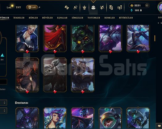 421 LEVEL / 179 SKİN / FUL HERO +MAİL +2K RP