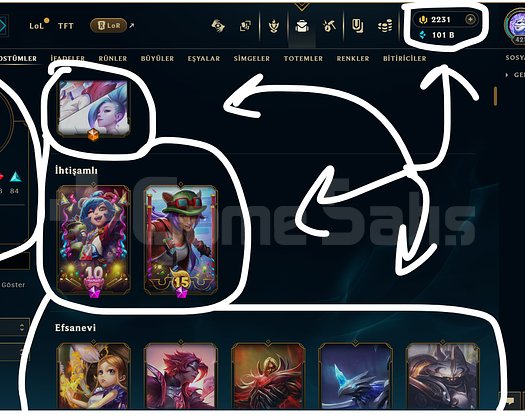 421 LEVEL / 179 SKİN / FUL HERO +MAİL +2K RP
