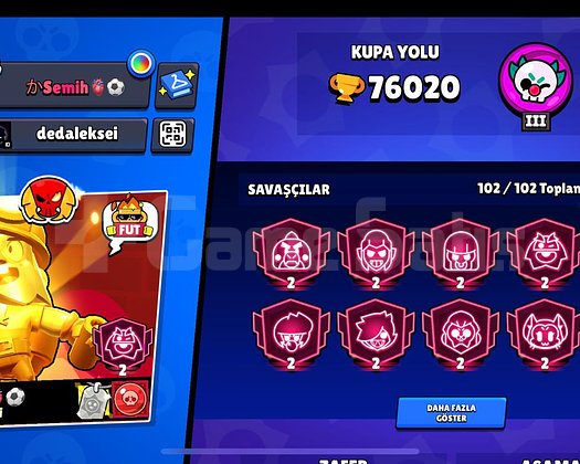 Brawl pass plus açık ve old legender 76 k uy