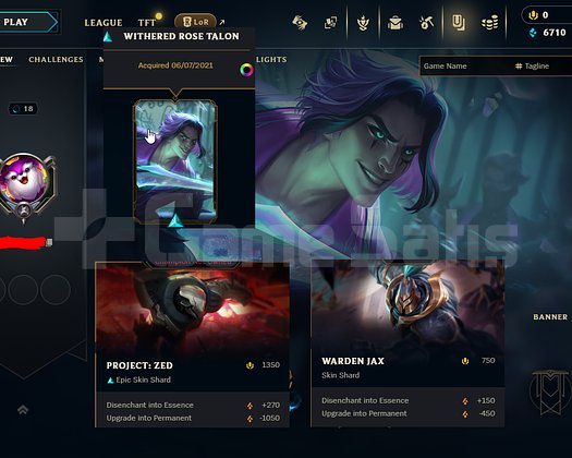 EUW 18 LEVEL 3 SKIN HANDMADE 6700 MAVİ ÖZ