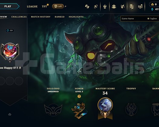 EUW 19 LEVEL TEEMO SKIN HANDMADE