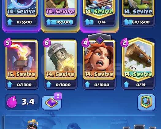 10243 Kupa Dolu Clash Royale Hesabı