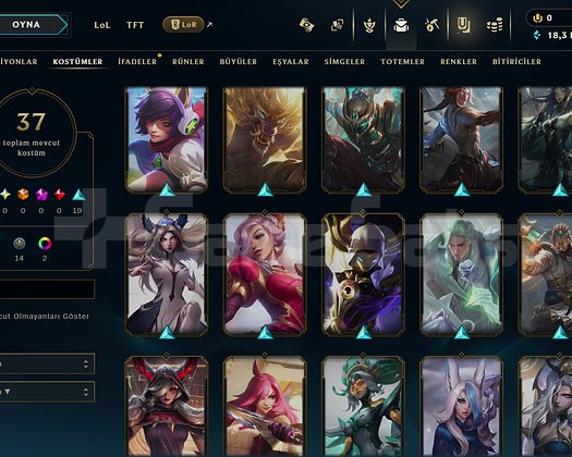 TR // 37 SKIN // 230 LVL // EN SON 2025TE OYNANDI