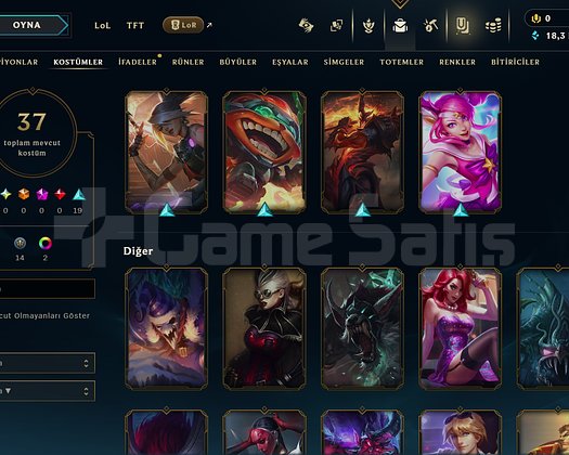 TR // 37 SKIN // 230 LVL // EN SON 2025TE OYNANDI