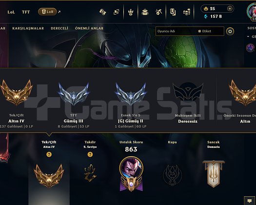 430 Kostüm | EUW | GOLD 4 |