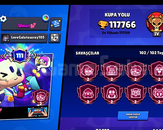 Brawn Stars Hesap 117766K