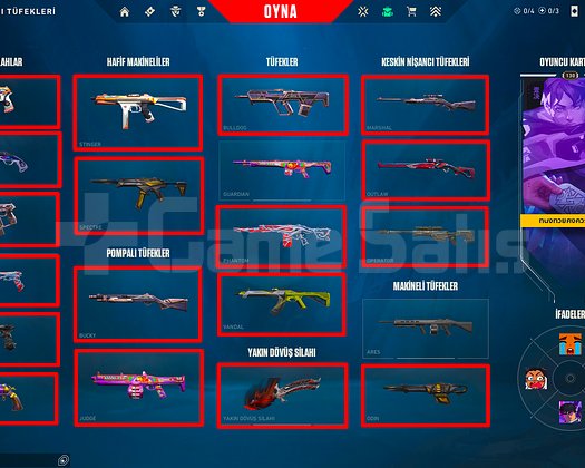 130 SEVİYE + YAĞMACI KELEBEK+ 4 BIÇAK / GAİA+MAİL!