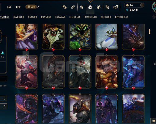 357 LVL + 262 KOSTÜM + 172 HERO + 83K ÖZ + MAİL!