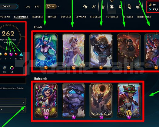 357 LVL + 262 KOSTÜM + 172 HERO + 83K ÖZ + MAİL!