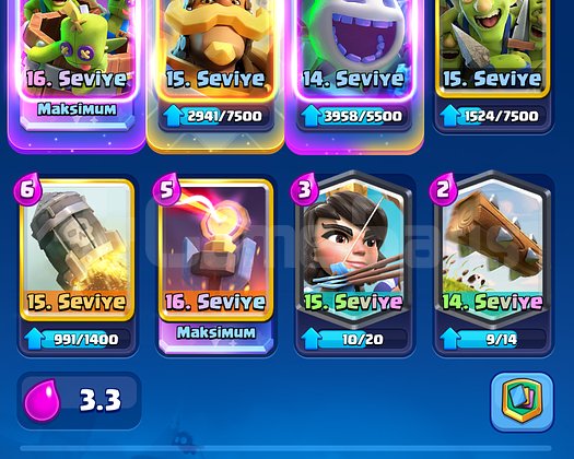58 lvl 12k kupalı  dolu hesap