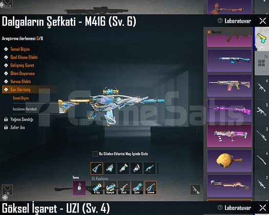 SU M4 - 6SV + SAÇ YÜZ AÇIK / 70 DESTANSI