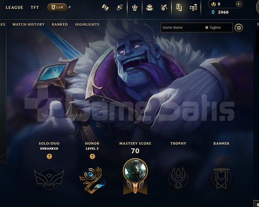 EUW Unranked | 6 Kostüm - 61 Hero | LoL Hesap