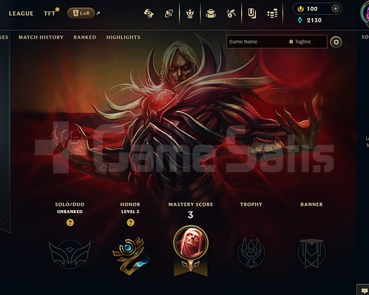 EUW Unranked | 6 Kostüm - 60 Hero | LoL Hesap