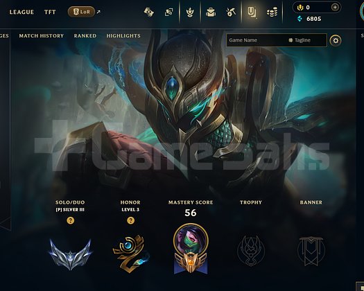 EUW Silver 3 | 7 Kostüm - 61 Hero | LoL Hesap