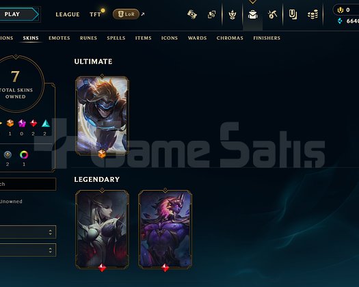 EUW Silver 4 | 7 Kostüm - 63 Hero | LoL Hesap