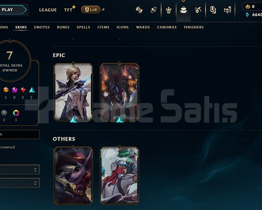 EUW Silver 4 | 7 Kostüm - 63 Hero | LoL Hesap