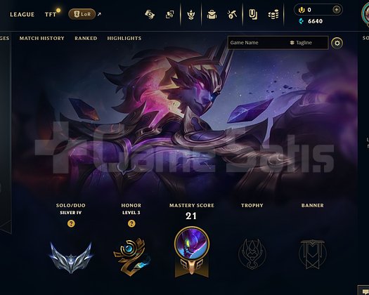 EUW Silver 4 | 7 Kostüm - 63 Hero | LoL Hesap