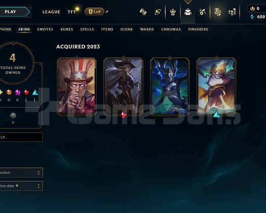EUW Silver 3 | 4 Kostüm - 58 Hero | LoL Hesap