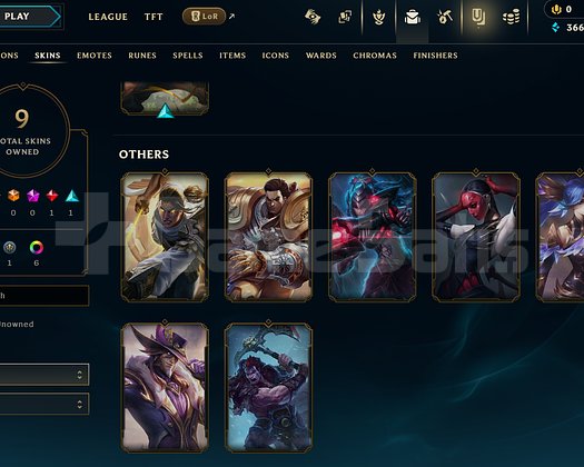 EUW Silver 2 | 9 Kostüm - 62 Hero | LoL Hesap