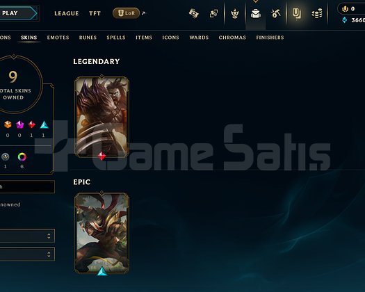 EUW Silver 2 | 9 Kostüm - 62 Hero | LoL Hesap