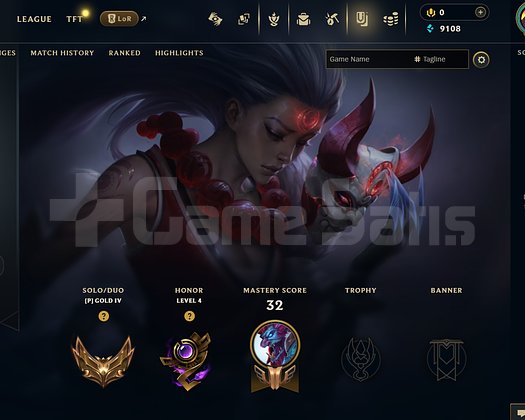 EUW Gold 4 | 6 Kostüm - 65 Hero | LoL Hesap