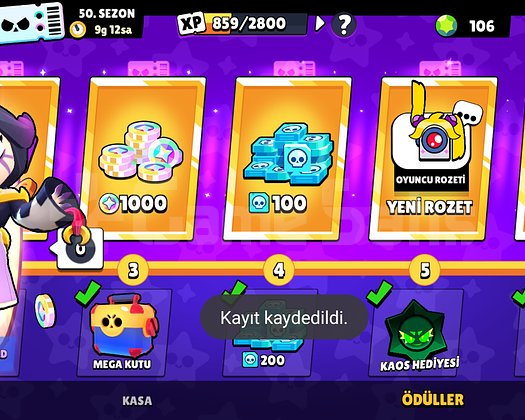 76K ELİT HESAP  102/102  KARAKTER YENİ BP AKTİFTİR