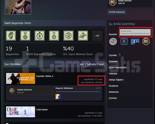 ANINDA TESLIM | 7 MADALYA | 777 SAAT| FACEIT