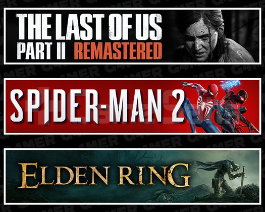 The Last Of Us 2 + Spider-Man 2 + Elden Ring