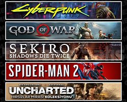 Cyberpunk + GOW + Sekiro + Spider 2 + Uncharted