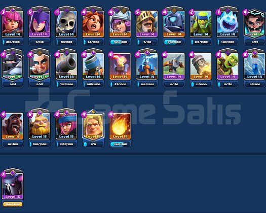 CLASH ROYALE  10K KUPA TEMİZ HESAP