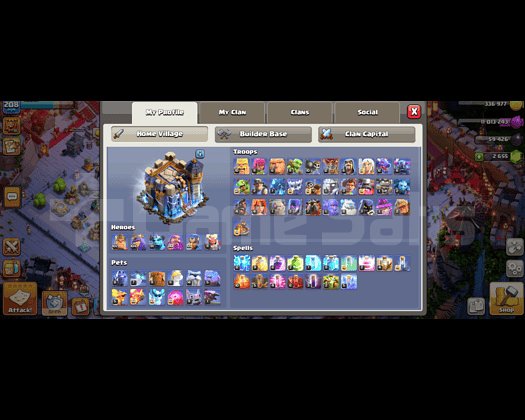 TH18 208 LEVEL + 22 LEVEL MAX CLAN HEDİYELİ