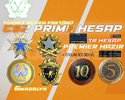 6 MADALYA / 592 SAAT + FACEIT + PREMIER HAZIR 30SV