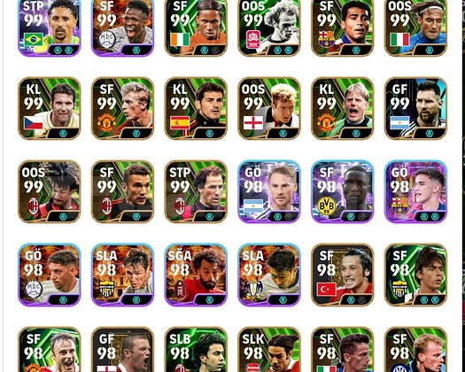 3330+ Kolektif Güçlü Meta eFootball Hesabı