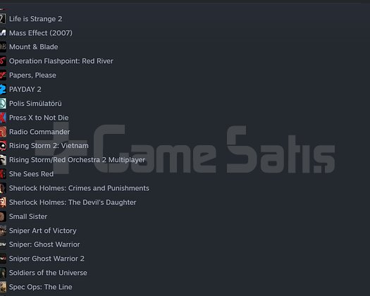 68 Oyun | VAC Yok | Temiz Steam Hesabı