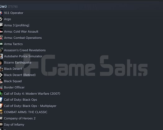 68 Oyun | VAC Yok | Temiz Steam Hesabı