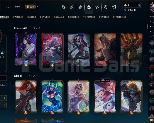 1367 KOSTÜM 976 LVL 92K ÖZ EFSANE DOLU MAİL HESAP